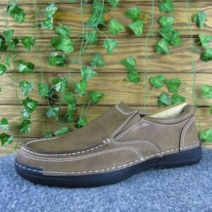 Izod Men Charlie Loafer Brown Synthetic Size 10.5 Medium Gently Used 2025